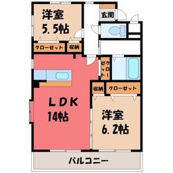 シャルマンテールの物件間取画像